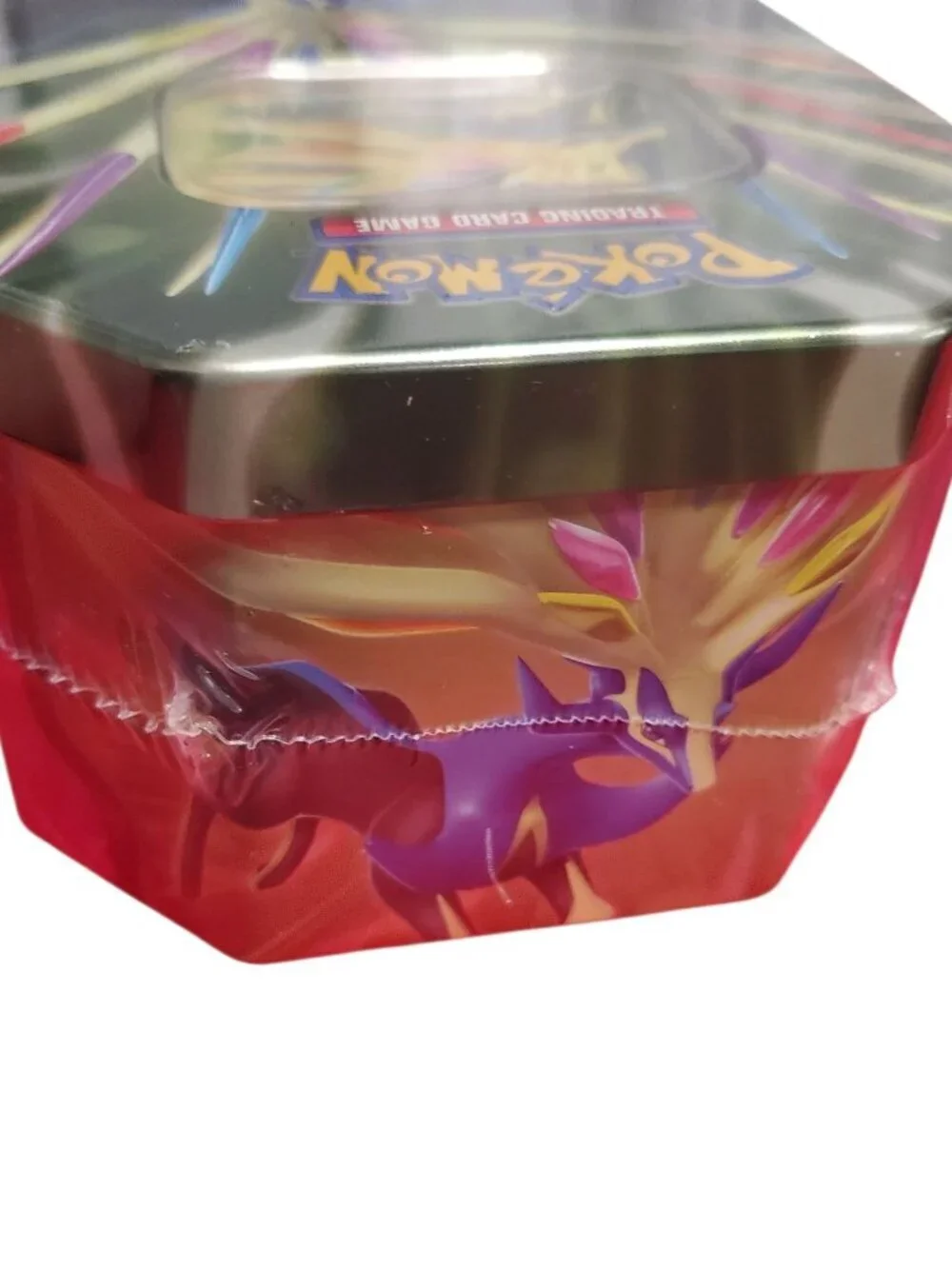 Pokemon TCG Xerneas EX Tin With 4 Booster Packs & Code & 1 Foil Promo card